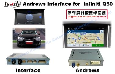 INFINITI Q50 Android Auto Interface Dengan WIFI / Bluetooth 3G / Kamera Spion