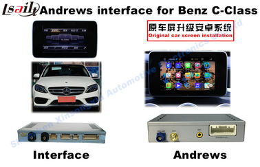 BENZ NTG5.0 Antarmuka Mobil 9-12V Tampilan Depan Android 720P / 1080P