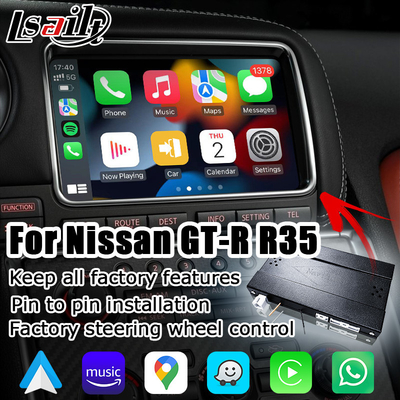 Nirkabel Android Auto Carplay Antarmuka Untuk Nissan GT-R GTR R35 DBA 12-16 IT08 08IT Termasuk Spesifikasi Jepang