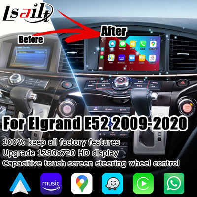 Nissan Elgrand Quest E52 IT06 carplay nirkabel android peningkatan layar sentuh kapasitif otomatis