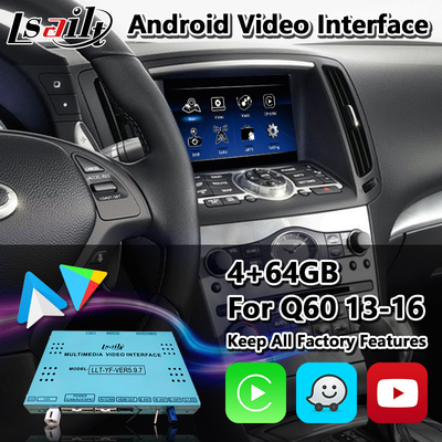 Lsailt Android Multimedia Navigation Box Carplay Interface untuk Infiniti Q60 2013-2016