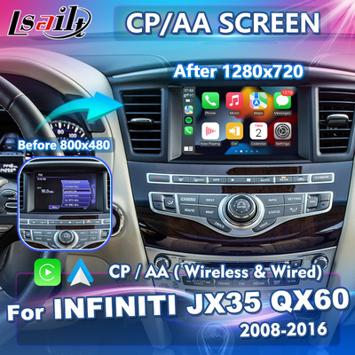 Infiniti JX35 QX60 8 Inci Wireless Carplay Android Auto HD Layar Pengganti