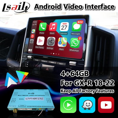Lsailt Android Carplay Interface untuk Toyota Land Cruiser LC200 GX-R GXR 2018-2022