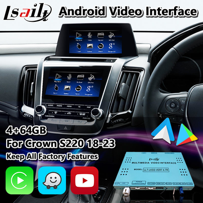 Lsailt Android Multimedia Video Interface untuk Toyota Crown S220 2018-2023 Dengan Carplay
