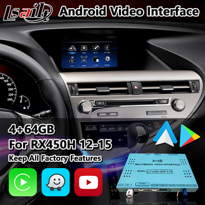 Antarmuka Video Multimedia Android Lsailt untuk Lexus RX 450H 350 270 F Sport AL10 2012-2015