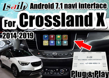 Antarmuka Video Mobil Android 7.1 untuk 2014-2018 Opel Crossland X Insignia mendukung smartphone mirrorlink, jendela ganda