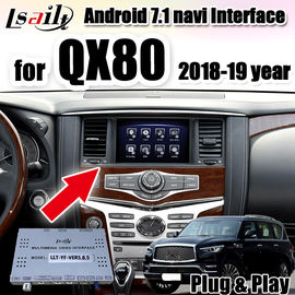 Antarmuka radio mobil Android Auto Interface untuk Infinite QX80 2018-2019 tahun dengan 3G RAM, 32G ROM, android auto