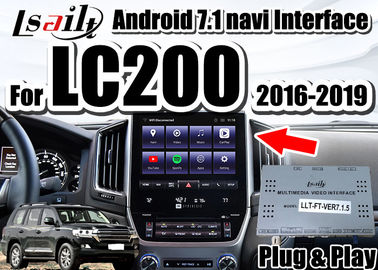 Lsailt Android Auto Interface untuk Land Cruiser 2016-2019 LC200 dengan CarPlay, YouTube, Navigasi GPS bawaan