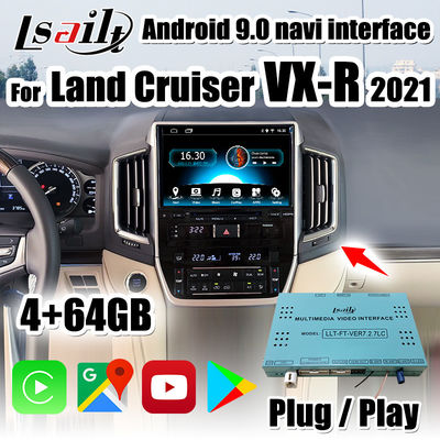 PX6 CarPlay/antarmuka multimedia Android termasuk Android Auto, YouTube untuk Land Cruiser 2020-2021 VX-R