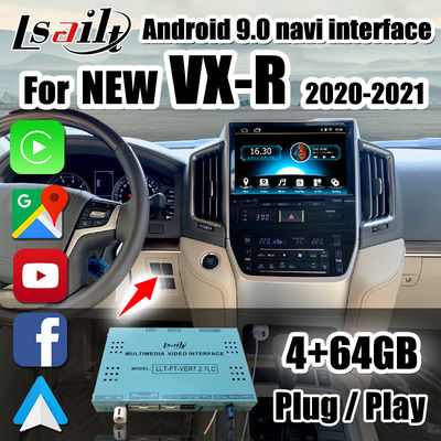 4+64GB Antarmuka CarPlay/Android Auto termasuk Waze , YouTube , Netflix untuk Land Cruiser 2020-2021 VX-R