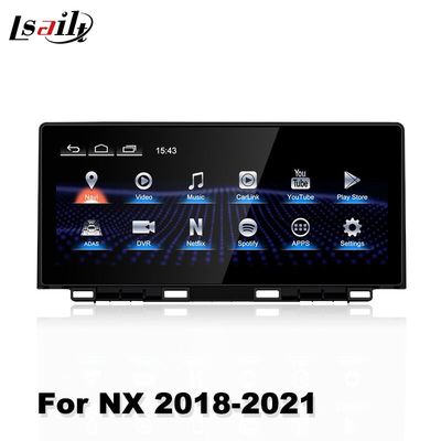 Lsailt 10.25 Inci navigasi mobil untuk android Layar untuk Lexus NX NX300 NX300h 2018-2021 gps sistem multimedia