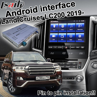 Antarmuka Video Mobil Digital Kotak carplay otomatis Android Toyota Land Cruiser LC200 2019