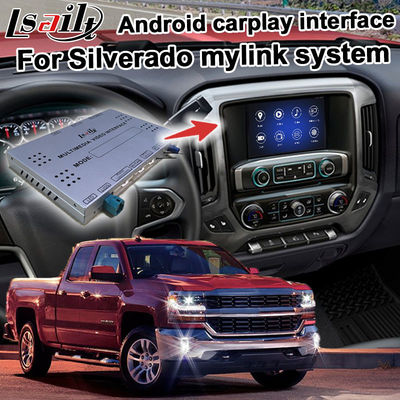 Kotak navigasi Android 9.0 untuk antarmuka video Chevrolet Silverado dengan tautan cermin video WiFi kaca belakang