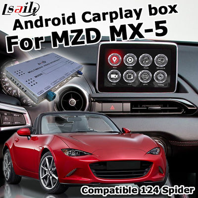 Mazda MX-5 MX5 FIAT 124 Android auto carplay Box dengan antarmuka video kontrol kenop asal Mazda