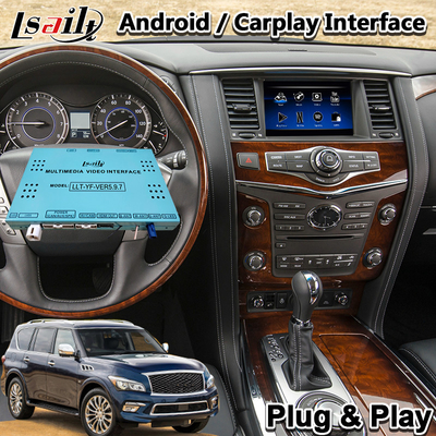 Antarmuka Navigasi GPS Mobil 1.8GHz Carplay Nirkabel Untuk Infiniti QX80 QX56 QX60 QX70