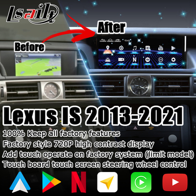 10.25in Android Carplay Screen HDMI Untuk Lexus IS200t IS350 IS300