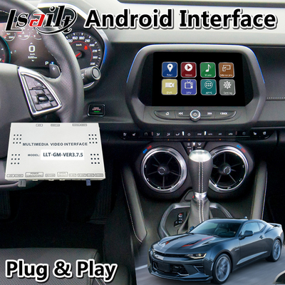 Antarmuka Video Multimedia Android Chevrolet untuk Camaro Carplay GPS Navigasi Nirkabel Android Auto