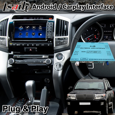 4GB Android Auto Carplay Multimedia Interface Box untuk Toyota Land Cruiser LC200 2013 Dengan Navigasi GPS Youtube