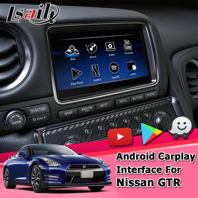 Navigasi Android carplay nirkabel android auto Nissan GT-R R35