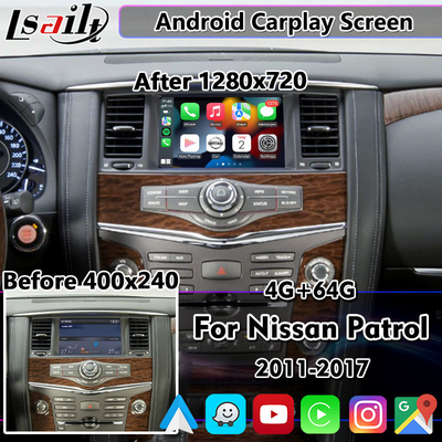 Lsailt Wireless Android Auto Multimedia 8 Inch Screen Untuk Nissan Patrol Y62