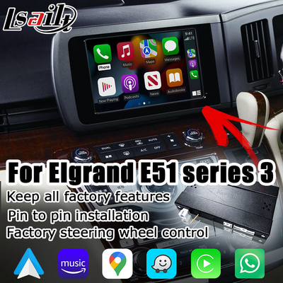 Lsailt Wireless Carplay Android Auto Interface Untuk Nissan Elgrand E51 Series3 Japan Spec