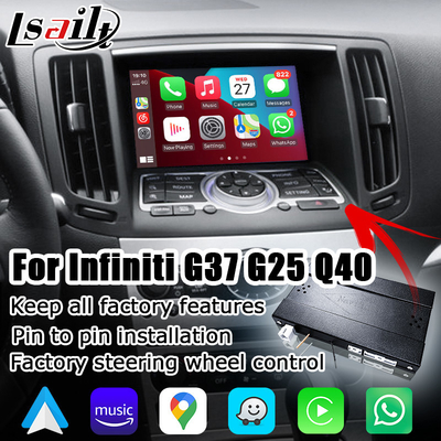 Modul mobil android carplay nirkabel untuk Infiniti G37 G25 Q40 Q60 370GT skyline 08IT