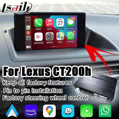 Lexus CT200h CT wireless carplay android auto interface screen mirroring projection