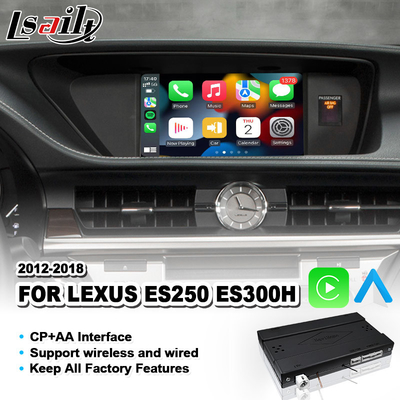 Wireless Android Auto Carplay Interface untuk Lexus ES 250 300H 350 200 Pengendalian Mouse 2012-2018 ES250 ES350