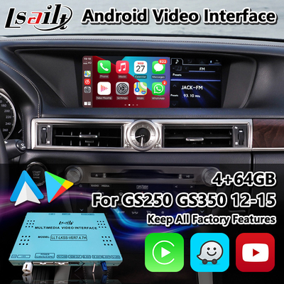 Lsailt Android Car Video Interface untuk Lexus GS250 GS350 GS450h GS300h GS L10 2012-2015