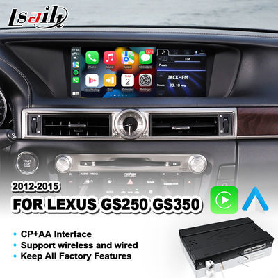 Antarmuka Android Auto Carplay Nirkabel untuk Lexus GS250 GS350 GS 350 2012-2015