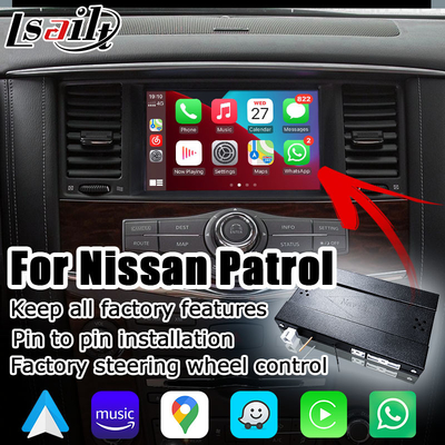Nissan Patrol Y62 wireless carplay android auto OEM style upgrade oleh Lsailt