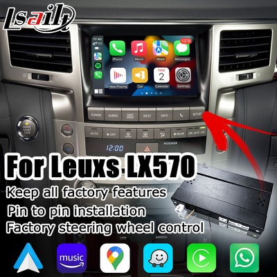 Lexus LX570 wireless Carplay Android auto kotak antarmuka peningkatan gaya OEM