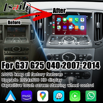 Plug And Play Infiniti G37 G25 Q40 wireless carplay kotak antarmuka video android auto module