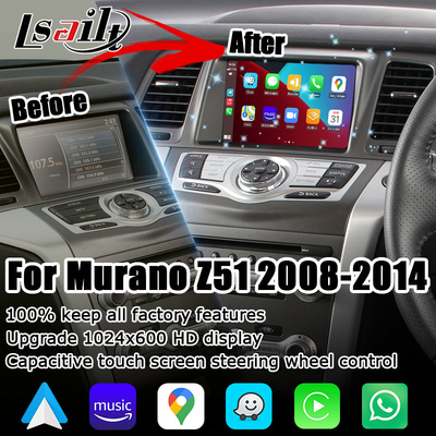 Nissan Murano Z51 Wireless Carplay Android Auto multimedia layar HD upgrade