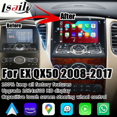 Infiniti QX50 EX35 EX25 EX30d EX37 HD layar nirkabel Carplay Android Auto upgrade