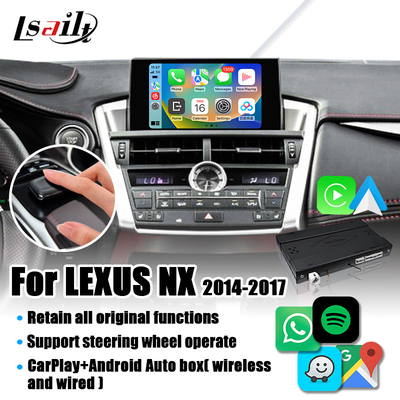 Antarmuka CarPlay Nirkabel untuk Lexus NX NX200t NX300h Android Auto, Mirror Link, HiCar, CarLife