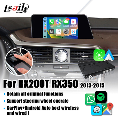 Antarmuka Lsailt CarPlay untuk Lexus RX RX200T RX350 dengan Android Auto, Mirror Link, Google Map
