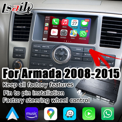 Nissan Armada TA60 cocok dengan carplay nirkabel android auto di layar pabrik