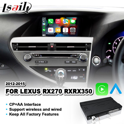 Lsait Antarmuka Otomatis Android Carplay Nirkabel untuk Lexus RX 270 350 450H F Sport AL10 2012-2015