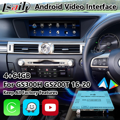 Lsailt Android Car Multimedia Interface untuk Lexus GS300h GS200t GS350 GS450h GSF GS L10 2016-2020
