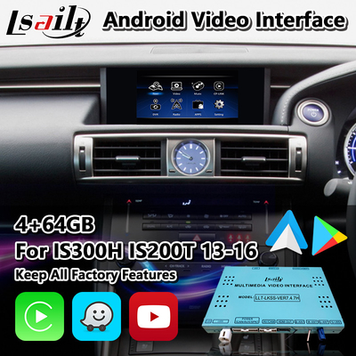 Lsailt Android Multimedia Interface untuk Lexus IS 300h 250 350 200t 300 AWD F Sport XE30 2013-2016
