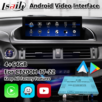 Lsailt Android Navigasi Video Interface untuk Lexus CT 200h FSport 2017-2022
