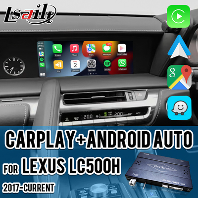 Wireless CarPlay Interface Integrated OEM Screen untuk Lexus LX570 LX460d 2016-2021 Android Auto Video Interface