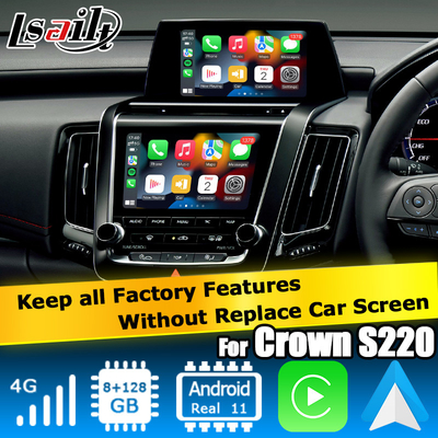 Toyota Crown S220 Android multimedia nirkabel carplay android auto didukung oleh Qualcomm 8+128GB
