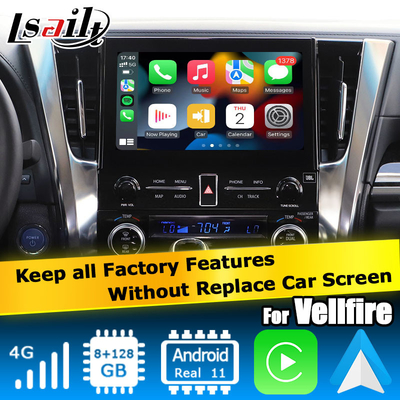 Toyota Alphard Vellfire AH30 seri Android Carplay kotak antarmuka Qualcomm 6125 8+128GB