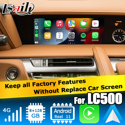 Lexus LC500 LC500h Android carplay video interface berbasis Qualcomm 6125 8+128GB