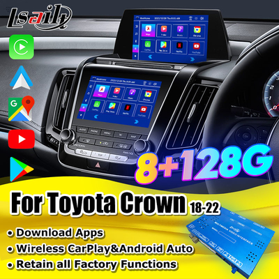 Toyota Android CarPlay Interface untuk Toyota Crown S220 2018-2022 Dukungan Model JDM Ditambahkan radio FM Moudel, YouTube