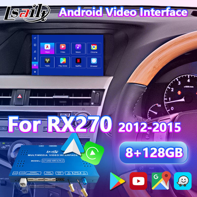 Lsailt 8+128GB Android Multimedia Video Interface untuk 2012-2015 Lexus RX270 RX350 RX450h