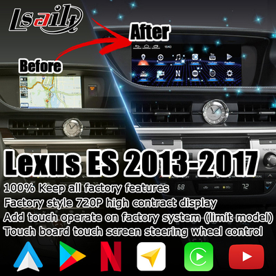 ES300h ES250 ES350 Lexus Upgrade layar Android Carplay Android Auto Dash Cam 10,25 " Lsailt