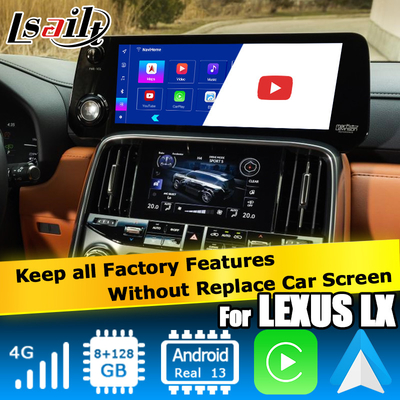 Lexus LX600 LX700h 2022 Android multimedia video interface berbasis pada Qualcomm 6125 8+128 Android 13